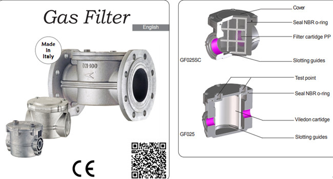 6 巴气压调节器意大利 Geca 制造的气体过滤器 GF050-TPIO - PMax 0