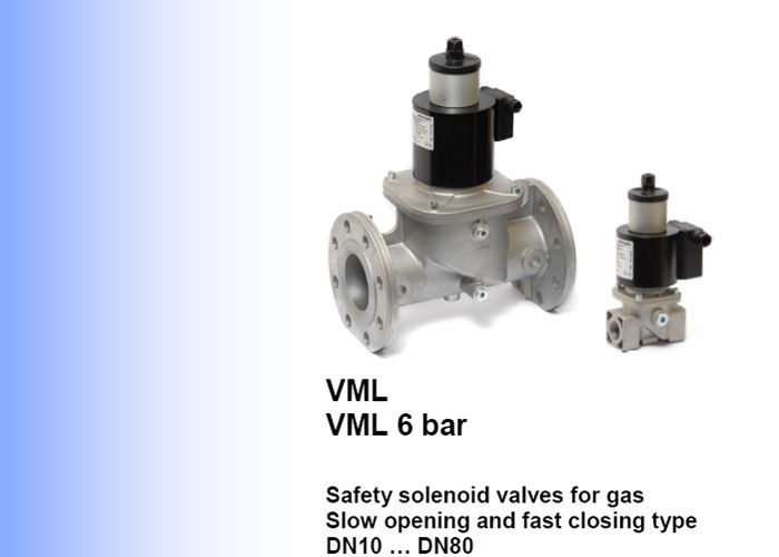 Elektrogas Brand VML Model Safety Solenoid Valve DN10 To DN80 Size