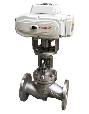 380V Electrically Operated Control Valve 316 Stainless Steel Globe Valve