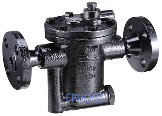High Capacity Flanged Steam Trap Cast Steel Durable Corrosion Resistance Inverted Bucket Type