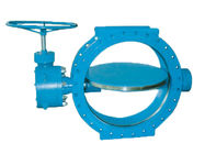 SUFA Brand Large Water Butterfly Valve Manual Double Flanged Metal To Metal Seated