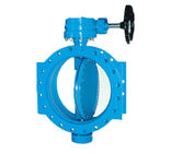 SUFA Brand Large Water Butterfly Valve Manual Double Flanged Metal To Metal Seated