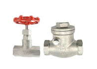 304 316 Ss Sanitary Compact Ball Valve NPT Thread With Spiral Wound Gasket