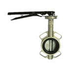Metal Seal Stainless Steel Body Butterfly Valve Disc Standard With Handle