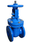 Solid Water Cast Steel Gate Valve Commercial Flanged Connection Type