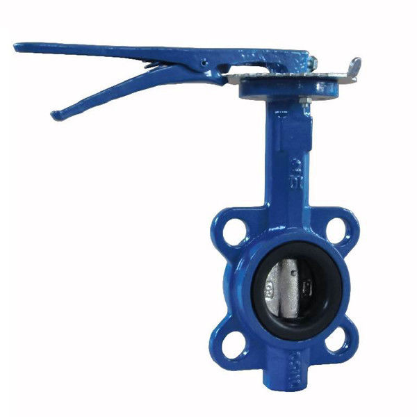 Manual Cast Iron Butterfly Valve Wafer Pattern With Flexible Flange End