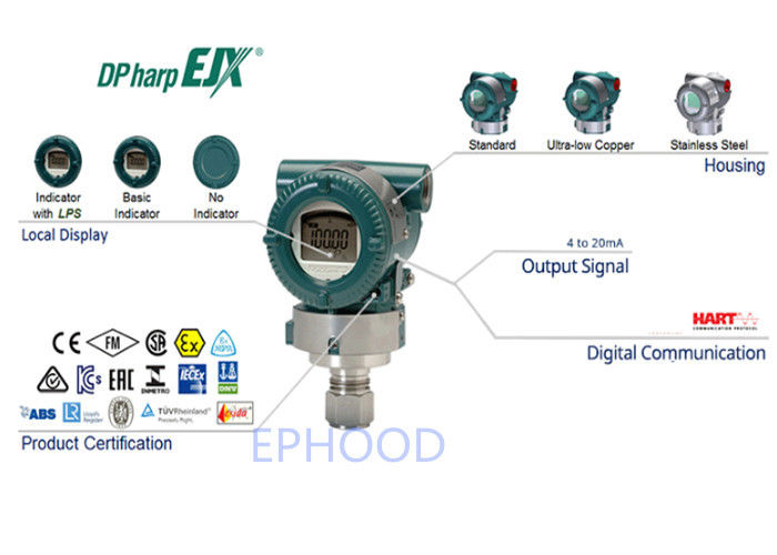EJX630A Model High Performance Diff Pressure Transmitter Digital Pressure Transmitter