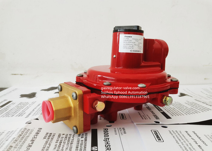 Fisher LPG High Pressure Gas Regulator R622H-JGK Use For Cooking Brass POL Inlet Fitting