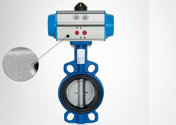 Wafer Type Pneumatic Operated Valve Lightweight Energy Saving Compact Design