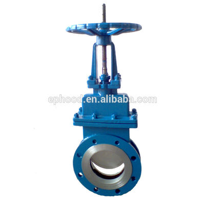 Double Flange Water Gate Valve Hand Operated Stainless Steel Knife Gate Valve