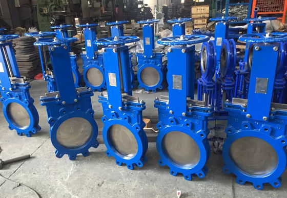 Double Flange Water Gate Valve Hand Operated Stainless Steel Knife Gate Valve