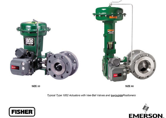 Fisher 1052 Spring Return Diaphragm Valve Actuator , Diaphragm Rotary Actuator