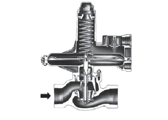 Ductile Iron Fisher 133L Series Direct Operated Gas Pressure Reducing Regulator
